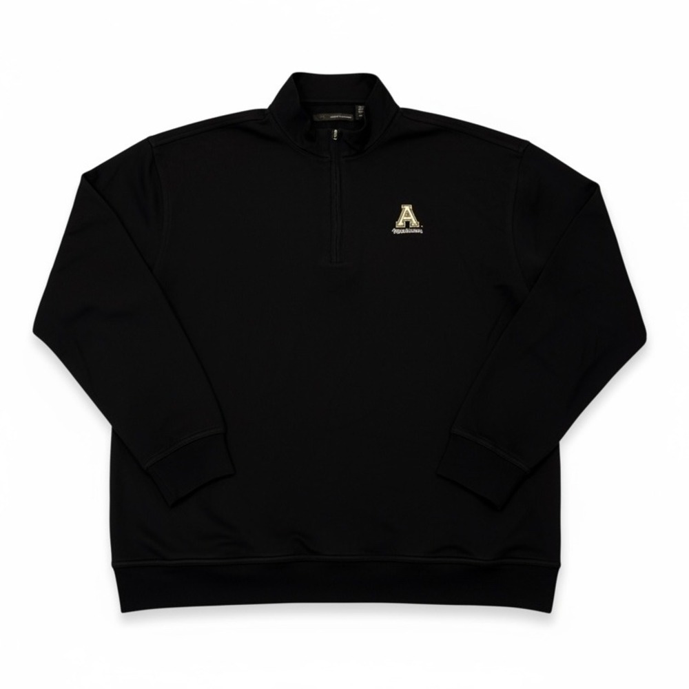 Greg Norman Appalachian State Mountaineers Quarter Zip Pullover Black Mens XL